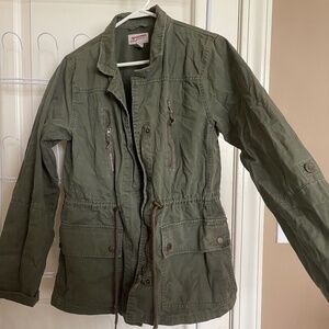 Green coat